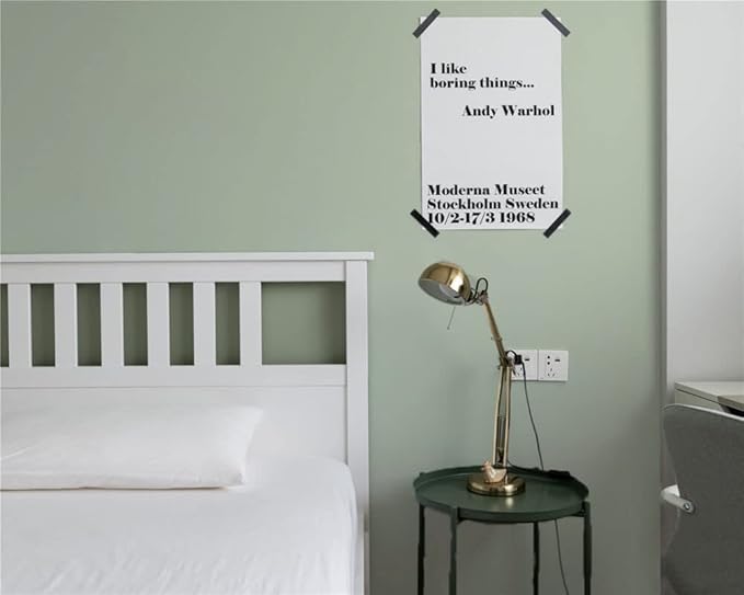 Dimoon 118''x17.7'' Green Peel and Stick Wallpaper Contact Paper Modern Self Adhesive Wall Paper Removable Renter Friendly Textured Solid Color Shelf Cabinet Vinyl Roll (118''x17.7'',Palegreen)-VerdiqueGarden