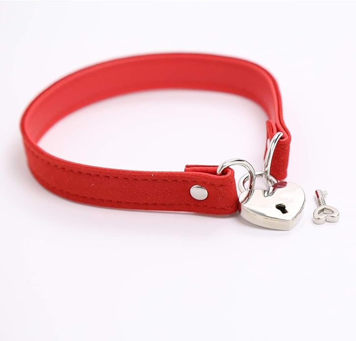 Succuba Padlock Collar Necklace Lolita Collar Cat Kitty Velvet Necklace