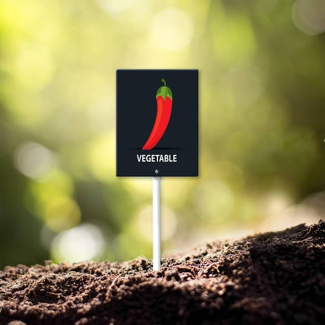 Eveokoki Aluminum Seed & Plant Labels - Plant Markes for Seedlings-Plant Tags for Pots - Garden Signs for Vegetable - Durable Markers for Plants Outdoor Waterproof - Garden Decor for Farmhouse-VerdiqueGarden