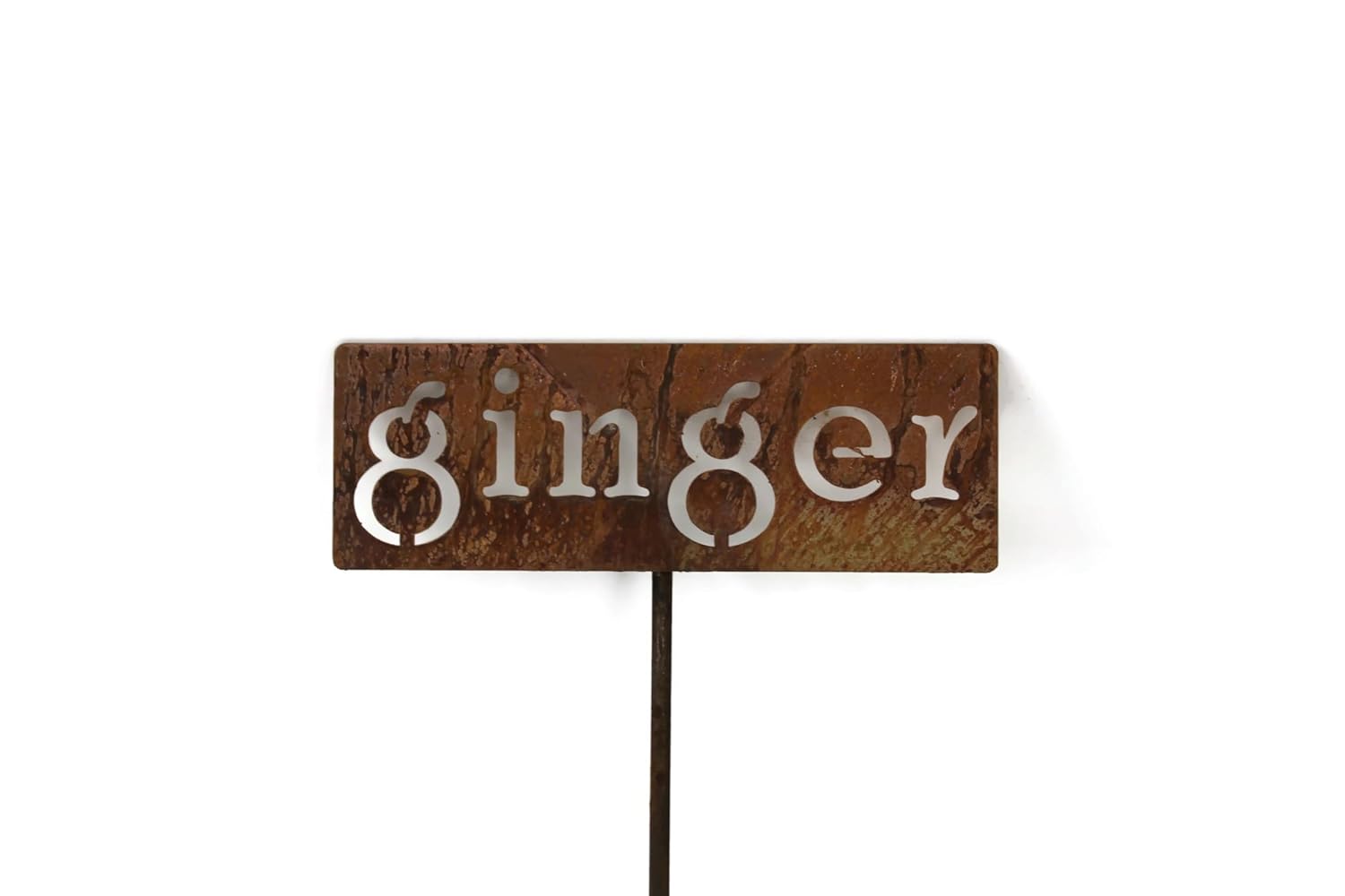 Classic Metal Garden Markers 19 Inches Tall (ginger, Naturally Rusted)-VerdiqueGarden