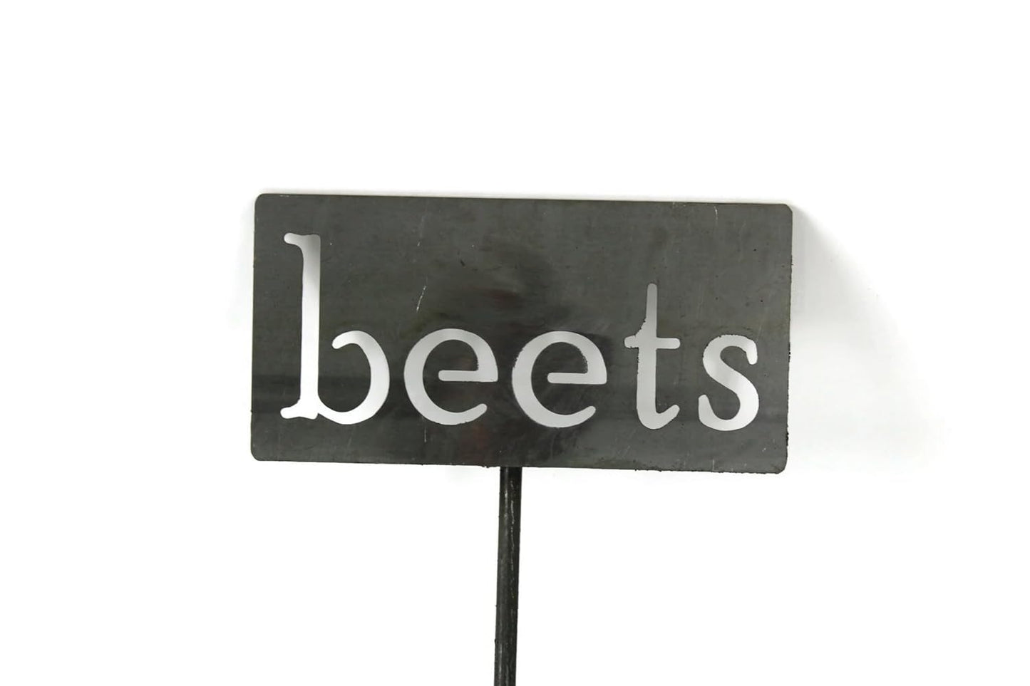 Classic Metal Garden Markers 19 Inches Tall (beets, Raw, Unfinished Steel (will rust with time))-VerdiqueGarden