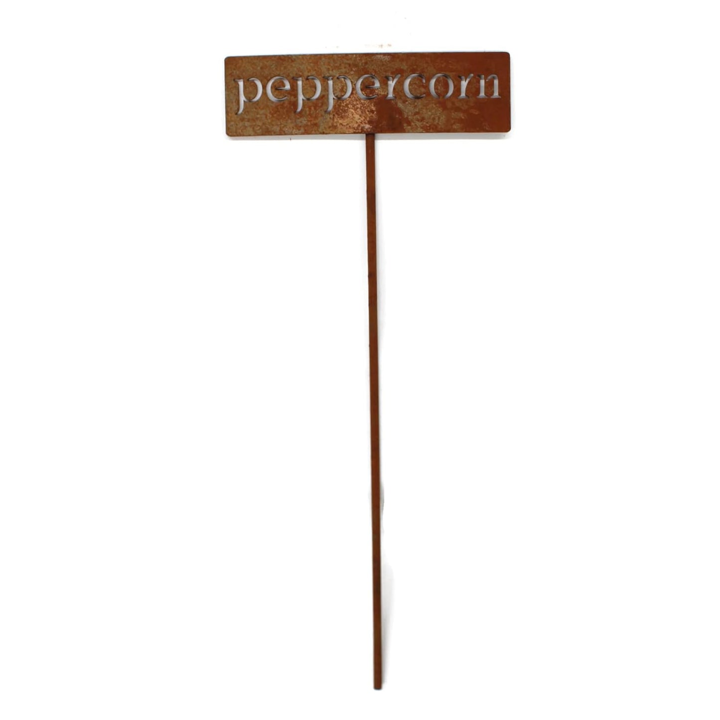 Classic Metal Garden Markers 19 Inches Tall (peppercorn, Naturally Rusted)-VerdiqueGarden