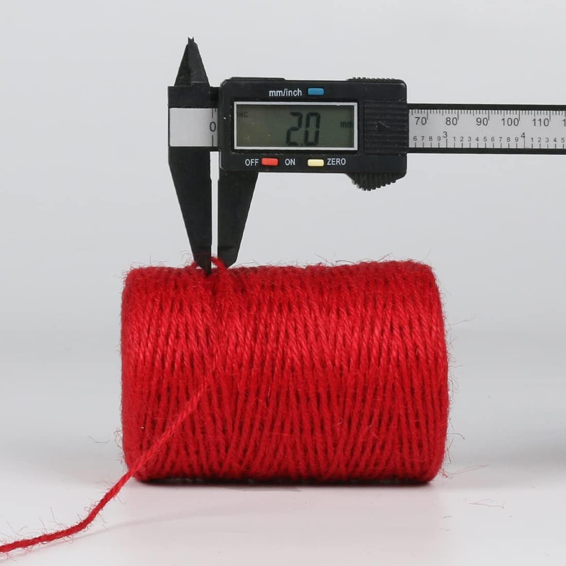 PerkHomy Natural Jute Twine 600 Feet Long Colored Twine Rope for Crafts Gift Wrapping Packing Gardening and Wedding Decor (Red)-VerdiqueGarden