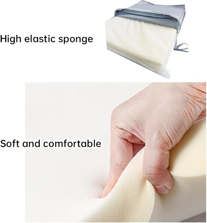 3-Pack Outdoor Patio Furniture Replacement Cushions Set–High-Elastic Sponge Cushions Fit 4-Piece Wicker Rattan Sofa, Loveseat & Chairs, 36x18x2 & 18x18x2, Waterproof, Fade-Resistant (Light gray)-VerdiqueGarden