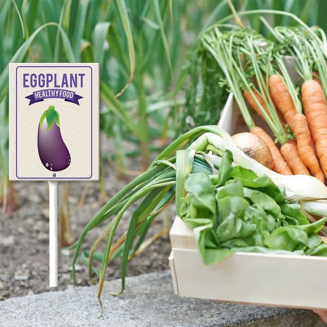 Eveokoki Aluminum Seed & Plant Labels - Plant Markes for Seedlings-Plant Tags for Pots - Garden Signs for Vegetable - Durable Markers for Plants Outdoor Waterproof - Garden Decor for Farmhouse-VerdiqueGarden