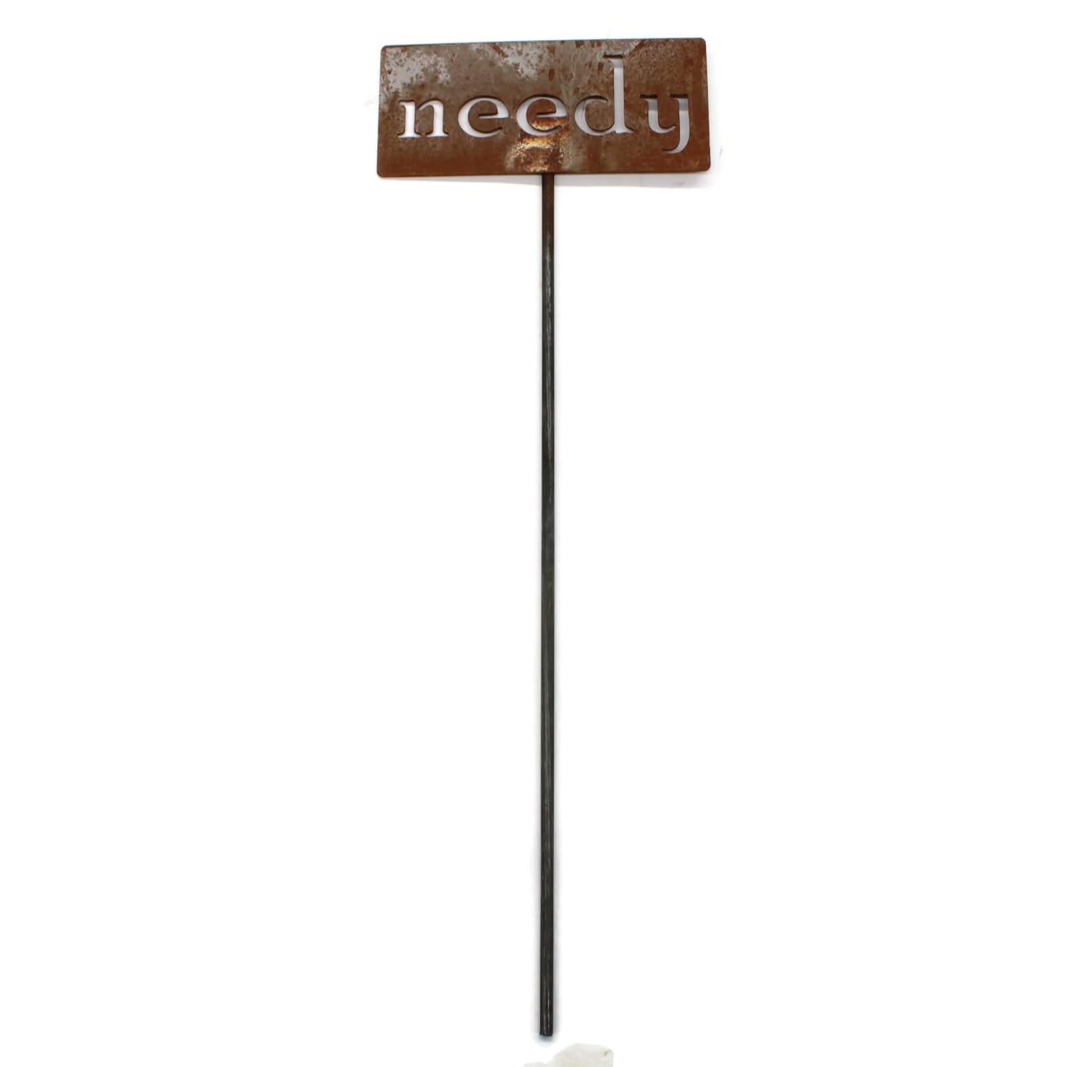 Classic Metal Garden Markers 19 Inches Tall (needy, Naturally Rusted)-VerdiqueGarden