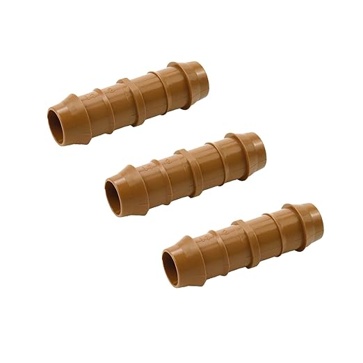 Dnyta 20pcs Drip Irrigation Fittings Drip Line Connectors Kit 17mm Drip Irrigation Tubing 1/2 Inch Drip Irrigation Kit for Most 1/2" Irrigation Tubing or Sprinkler Systems-VerdiqueGarden