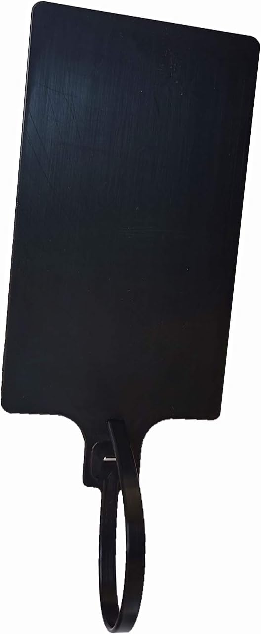 Blank Waterproof Plastic Tags Marker Ties Large Labeling Tags 2.28"×3.94" (50pcs, Black)-VerdiqueGarden