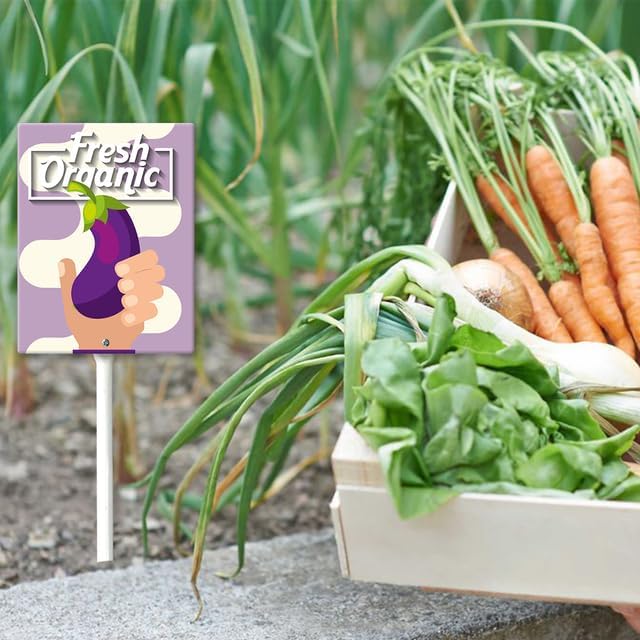 Eveokoki Aluminum Seed & Plant Labels - Plant Markes for Seedlings-Plant Tags for Pots - Garden Signs for Vegetable - Durable Markers for Plants Outdoor Waterproof - Garden Decor for Farmhouse-VerdiqueGarden