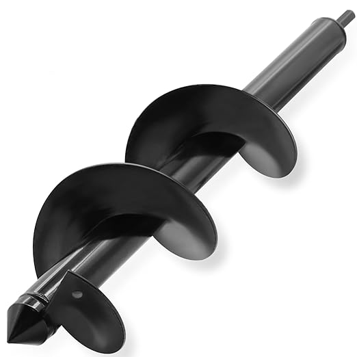 TCBWFY Auger Drill Bit for Planting 3.5"x16",Extended Length Garden Auger Spiral Drill Bit for Planting Bulbs Flowers,Planting Auger for Drill Post Hole Digger for 3/8”Hex-VerdiqueGarden
