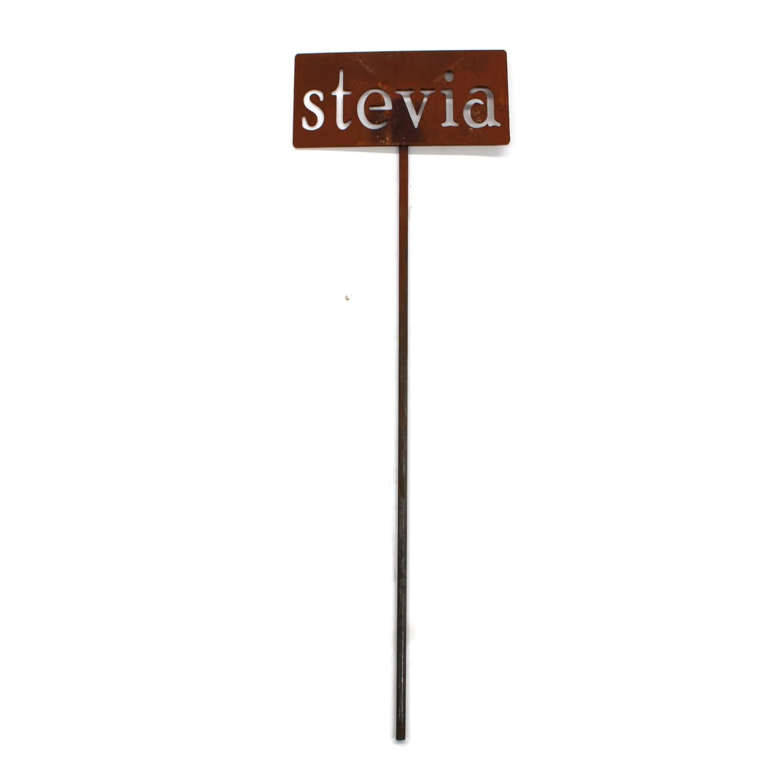 Classic Metal Garden Markers 19 Inches Tall (stevia, Naturally Rusted)-VerdiqueGarden