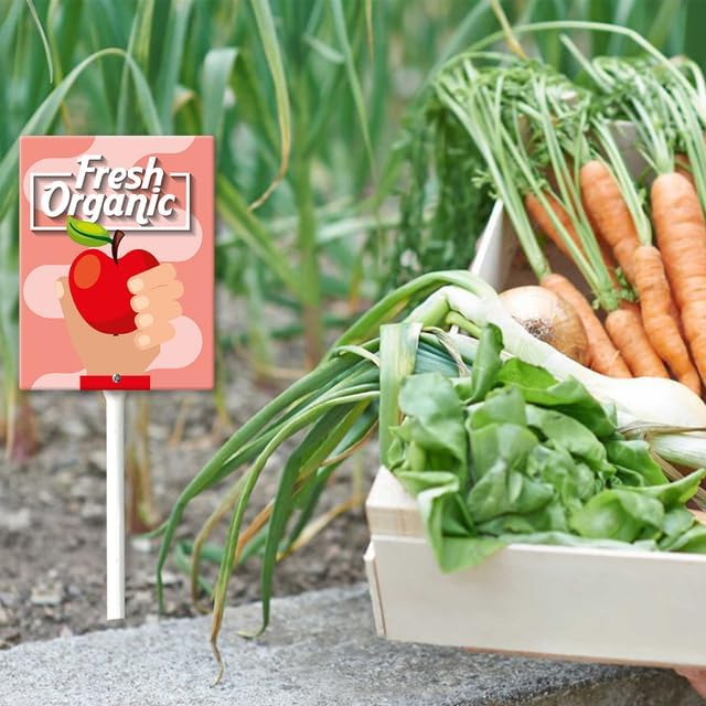 Eveokoki Aluminum Seed & Plant Labels - Plant Markes for Seedlings-Plant Tags for Pots - Garden Signs for Vegetable - Durable Markers for Plants Outdoor Waterproof - Garden Decor for Farmhouse-VerdiqueGarden