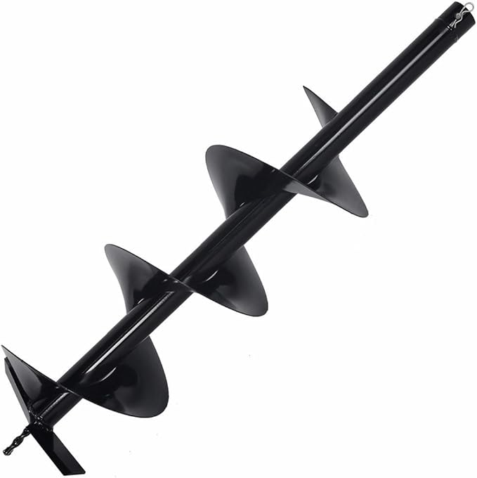 XtremepowerUS Post Hole Digger Replacement Auger Bits Digging 3/4" Shaft Size Plant Fence Dig Planting Hole Fence Dig (12")-VerdiqueGarden
