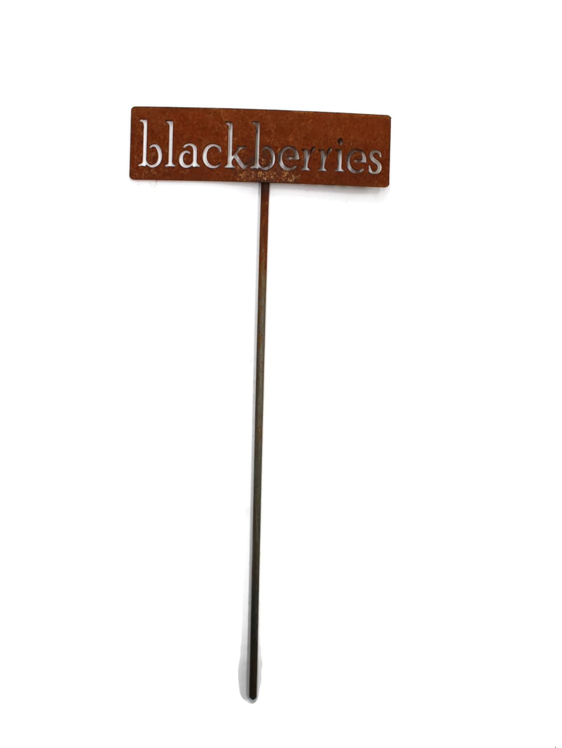 Classic Metal Garden Markers 19 Inches Tall (blackberries, Naturally Rusted)-VerdiqueGarden