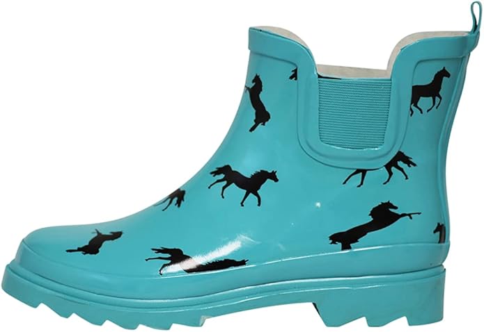 NORTY - Womens Ankle Rain Boots - Ladies Waterproof Winter Spring Garden Boot runs ½ size large-VerdiqueGarden