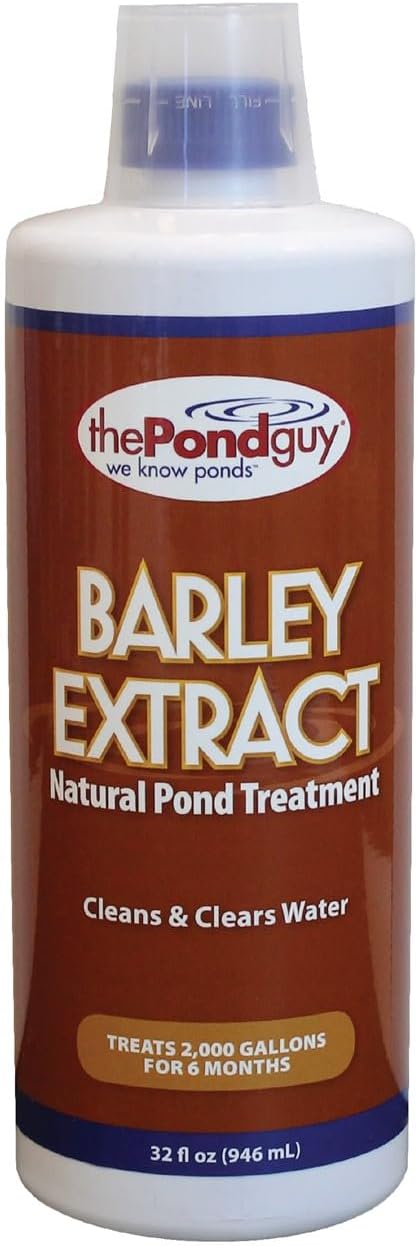 The Pond Guy Barley Extract Natural Liquid Treatment for Ponds and Water Gardens, Safe for Koi Fish and Plants, Natural Solutions for Clear Pond Water - 32 Ounces-VerdiqueGarden