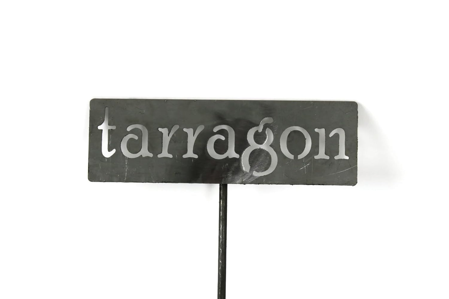 Classic Metal Garden Markers 19 Inches Tall (tarragon, Raw, Unfinished Steel (will rust with time))-VerdiqueGarden