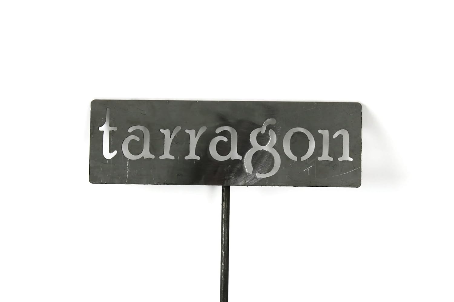 Classic Metal Garden Markers 19 Inches Tall (tarragon, Raw, Unfinished Steel (will rust with time))-VerdiqueGarden