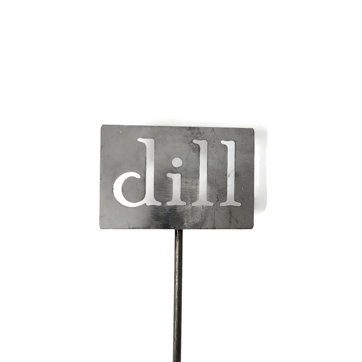Classic Metal Garden Markers 19 Inches Tall (dill, Raw, Unfinished Steel (will rust with time))-VerdiqueGarden