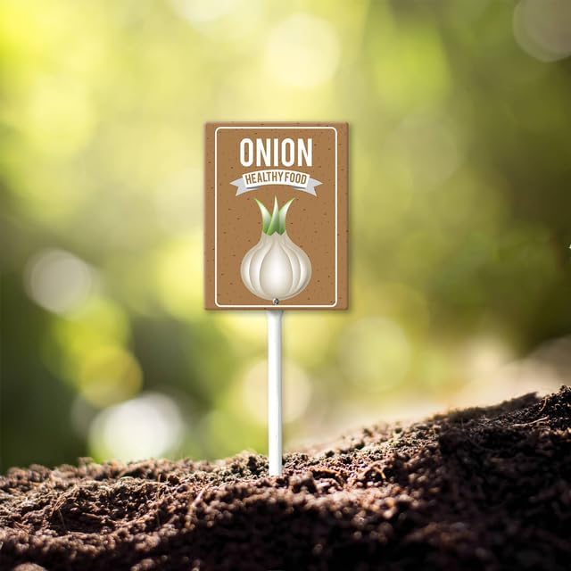 Eveokoki Aluminum Seed & Plant Labels - Plant Markes for Seedlings-Plant Tags for Pots - Garden Signs for Vegetable - Durable Markers for Plants Outdoor Waterproof - Garden Decor for Farmhouse-VerdiqueGarden