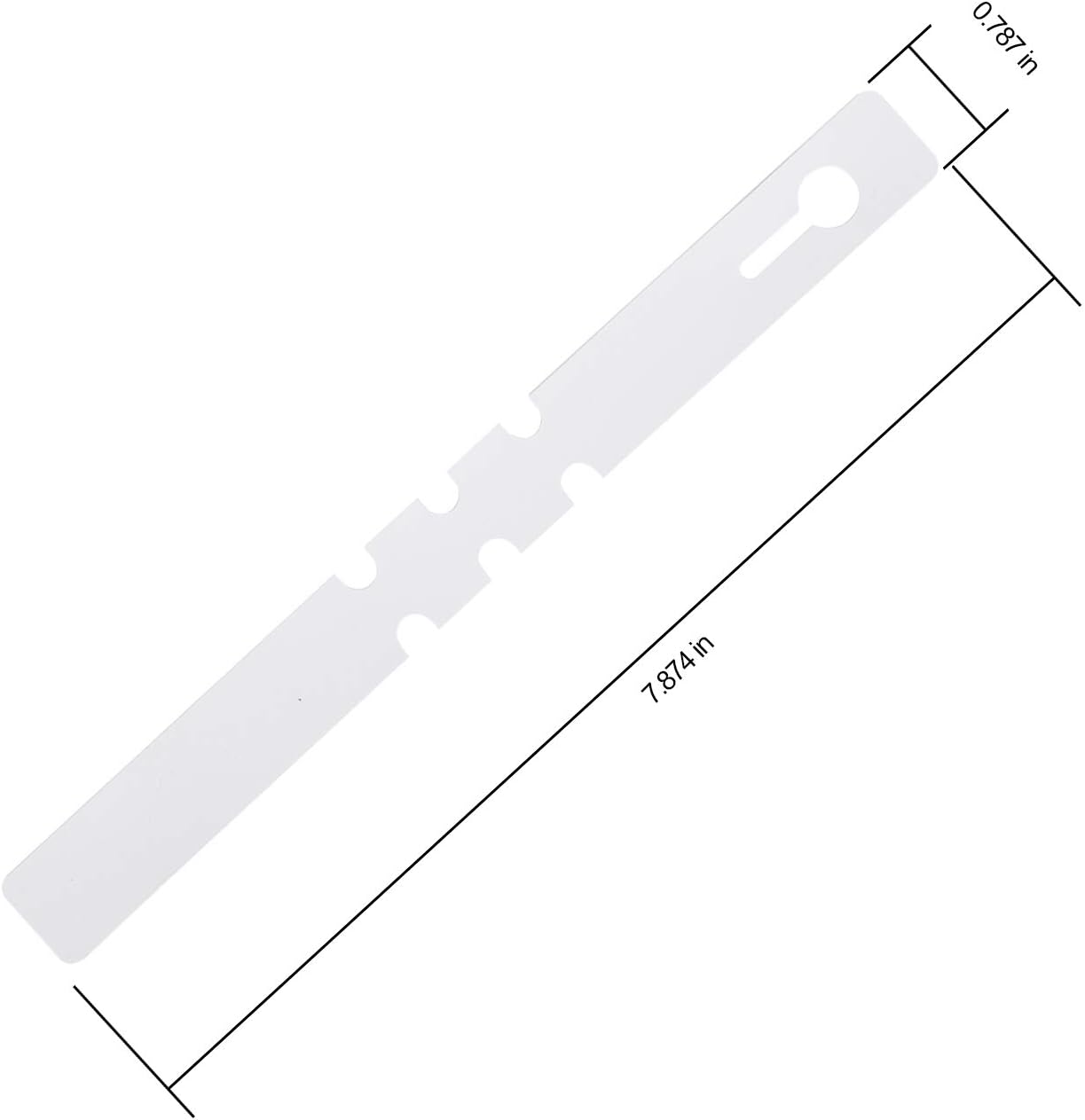 KINJOEK 1200 PCS White Plant Labels Tags, Plastic Adjustable Wrap Around Waterproof Hanging Garden Tree Name Tags, 2x20cm Strip Plant Tag for Identifying Various Outdoor Nursery Plants Flowers-VerdiqueGarden