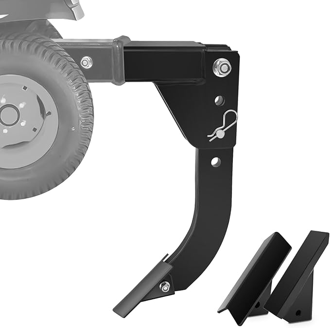 3 Point Trencher Ripper Attachment fit 2" Receivers, Hitch Mounted Ripper for Tractor Lawn Mower ATV UTV, Adjustable Subsoiler Plow with Replacement Plough Blade in Garden Farm Bury Pipes Sow Seeds-VerdiqueGarden