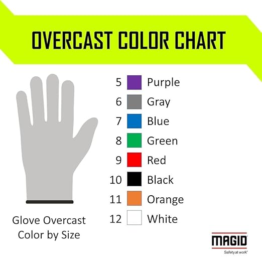 MAGID D-ROC ANSI A4 AeroDex Polyurethane Palm Coated Work Gloves, 12 Pairs, Size 11/2XL, GPD482-VerdiqueGarden