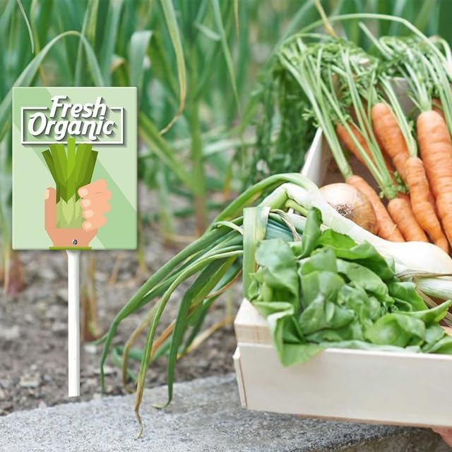 Eveokoki Aluminum Seed & Plant Labels - Plant Markes for Seedlings-Plant Tags for Pots - Garden Signs for Vegetable - Durable Markers for Plants Outdoor Waterproof - Garden Decor for Farmhouse-VerdiqueGarden