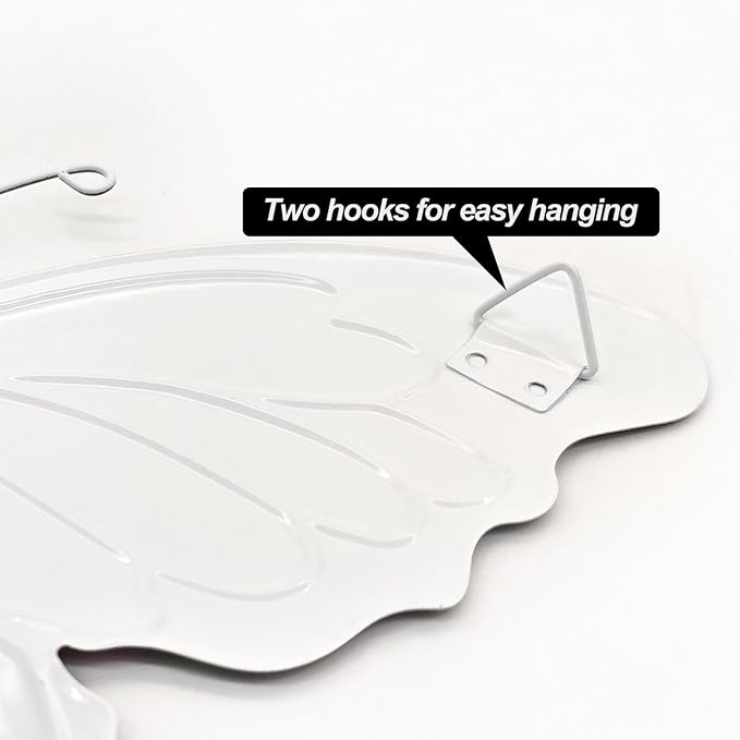 Oraytteo Metal Butterfly Outdoor Wall Decor - 4 Pack 9.8in Metal Butterflies Fence Art Decoration, Indoor Outdoor Patio Backyard Garden Decorations, Gift for Mom Dad Friends-VerdiqueGarden