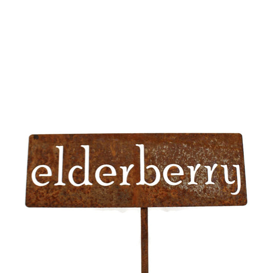 Classic Metal Garden Markers 19 Inches Tall (elderberry, Naturally Rusted)-VerdiqueGarden