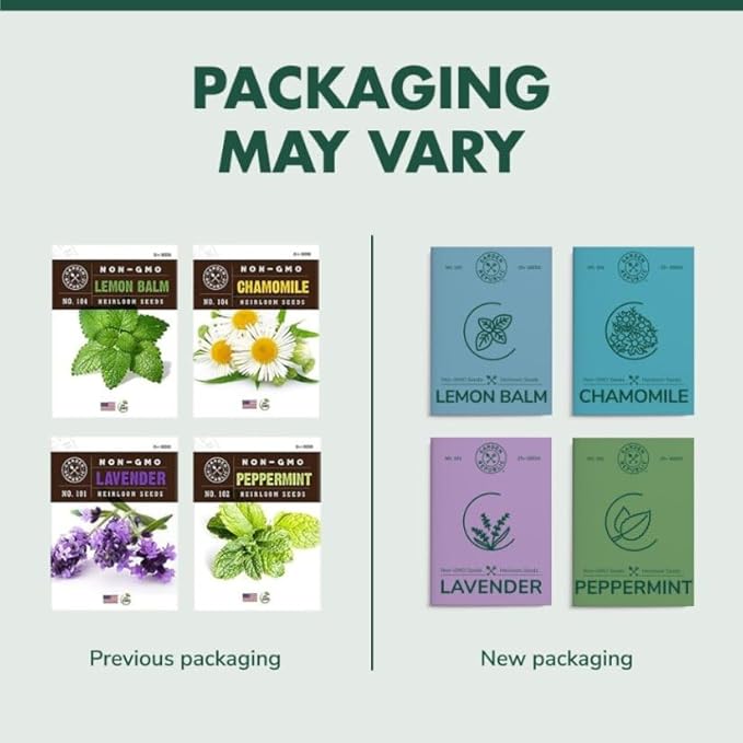 Indoor Herb Garden Seed Starter Kit - Herbal Tea Growing Kits, Grow Medicinal Herbs Indoors, Seeds for Planting, Soil, Plant Markers, Pots, Infuser, Planter Box, Gardening Gifts for Women-VerdiqueGarden