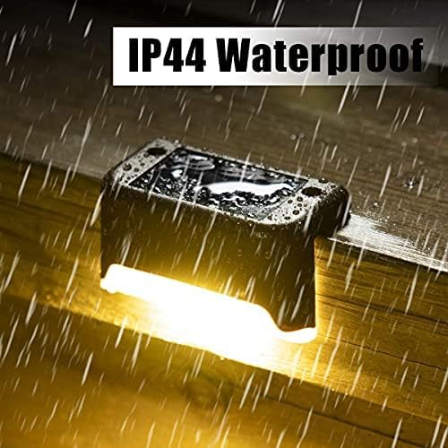 SOLPEX 20 Pack Solar Deck Lights Outdoor, Waterproof Led Lights for Outdoor Stairs, Step, Fence, Yard, Patio, and Pathway(Warm White)-VerdiqueGarden