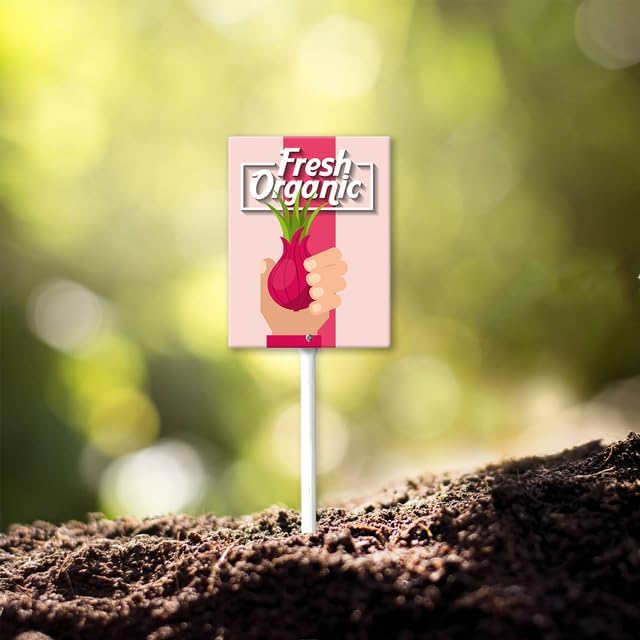 Eveokoki Aluminum Seed & Plant Labels - Plant Markes for Seedlings-Plant Tags for Pots - Garden Signs for Vegetable - Durable Markers for Plants Outdoor Waterproof - Garden Decor for Farmhouse-VerdiqueGarden