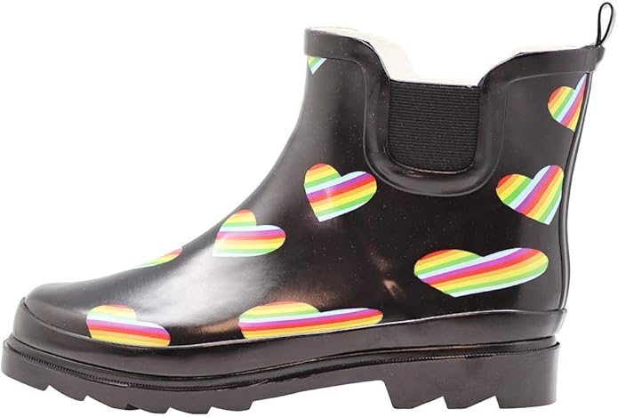 NORTY - Womens Ankle Rain Boots - Ladies Waterproof Winter Spring Garden Boot runs ½ size large-VerdiqueGarden