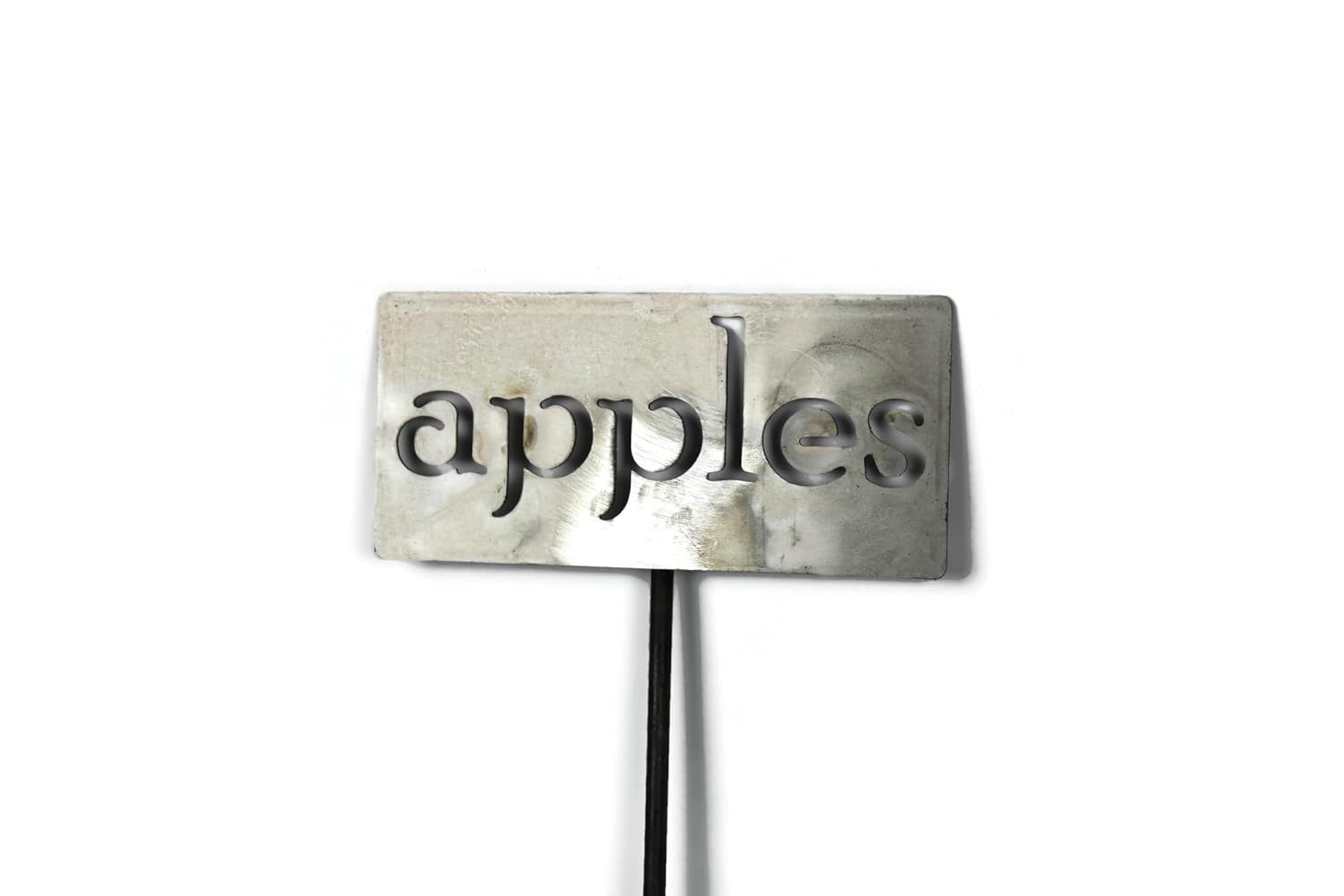 Classic Metal Garden Markers 19 Inches Tall (apples, Raw, Unfinished Steel (will rust with time))-VerdiqueGarden
