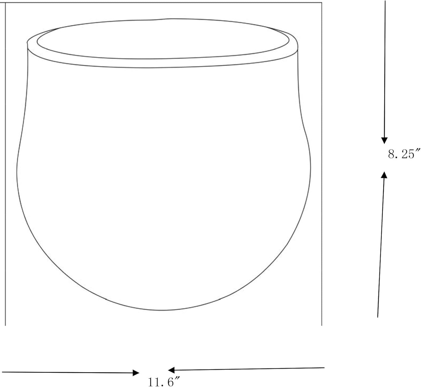 Mark&Day Planters, Slivnitsa Traditional Taupe Planter, Decorative Home Decor Accents for Living Room Bedroom Kitchen Office (10" H x 10" W x 10" D)-VerdiqueGarden