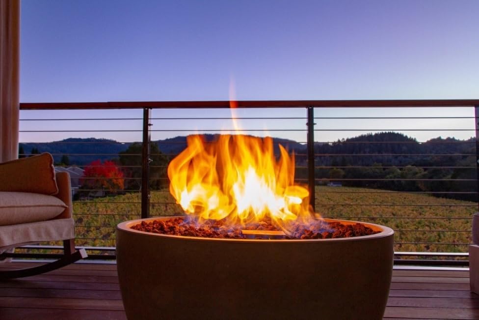 18" Inch Brass Jet Burner for Round & Square Fireplace - Premium Fire Pit Burner for Outdoor (Natural Gas or Propane)-VerdiqueGarden