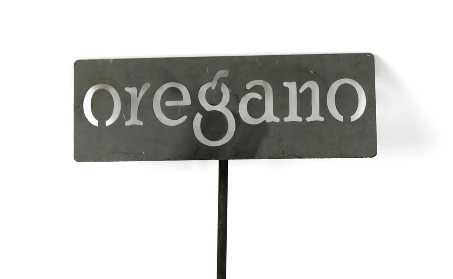 Classic Metal Garden Markers 19 Inches Tall (oregano, Raw, Unfinished Steel (will rust with time))-VerdiqueGarden