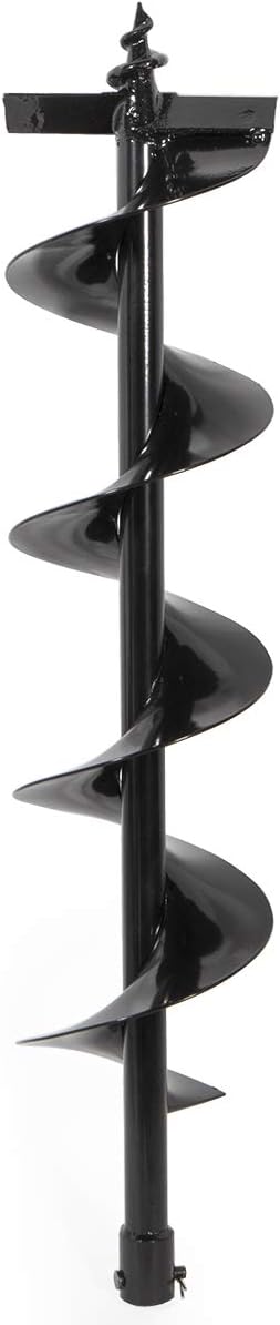 XtremepowerUS Replacement Auger Bit 6" inch for Post Holes Earth Digger Planting Drill Fence Hole Maker Machine Shaft Size 3/4"-VerdiqueGarden