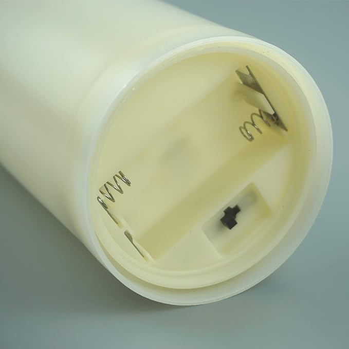 4 Pack Outdoor Battery Operated Candles with Timer Waterproof Led Flickering Candles Flameless Pillar Lights for Party/Lantern/Patio/Wedding/Garden,Cream White,3x6 Inch-VerdiqueGarden