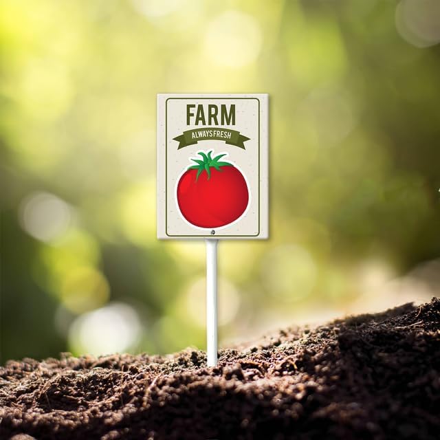 Eveokoki Aluminum Seed & Plant Labels - Plant Markes for Seedlings-Plant Tags for Pots - Garden Signs for Vegetable - Durable Markers for Plants Outdoor Waterproof - Garden Decor for Farmhouse-VerdiqueGarden