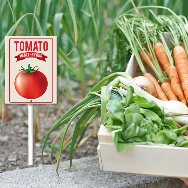 Eveokoki Aluminum Seed & Plant Labels - Plant Markes for Seedlings-Plant Tags for Pots - Garden Signs for Vegetable - Durable Markers for Plants Outdoor Waterproof - Garden Decor for Farmhouse-VerdiqueGarden