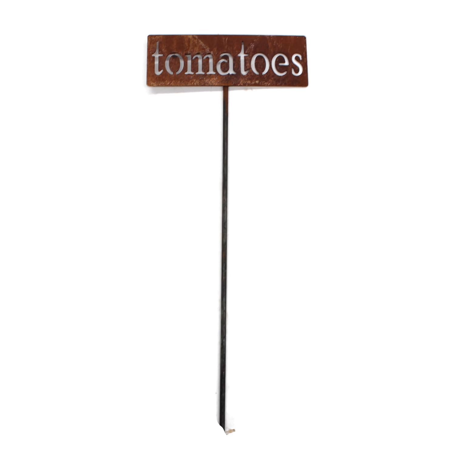 Classic Metal Garden Markers 19 Inches Tall (tomatoes, Naturally Rusted)-VerdiqueGarden