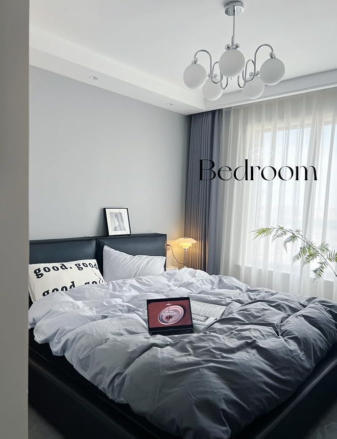 Dimoon 236''x17.7'' Grey Peel and Stick Wallpaper Contact Paper Modern Self Adhesive Wall Paper Removable Renter Friendly Textured Solid Color Shelf Cabinet Vinyl Roll (236''x17.7'',Silver Grey)-VerdiqueGarden