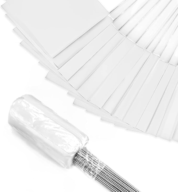 Zozen 100Pack White Marking Flags, Writable/15x4x5 Inch, Yard Flags for Lawn & Irrigation & Landscape & Sprinkler & Survey & Dog Training.-VerdiqueGarden