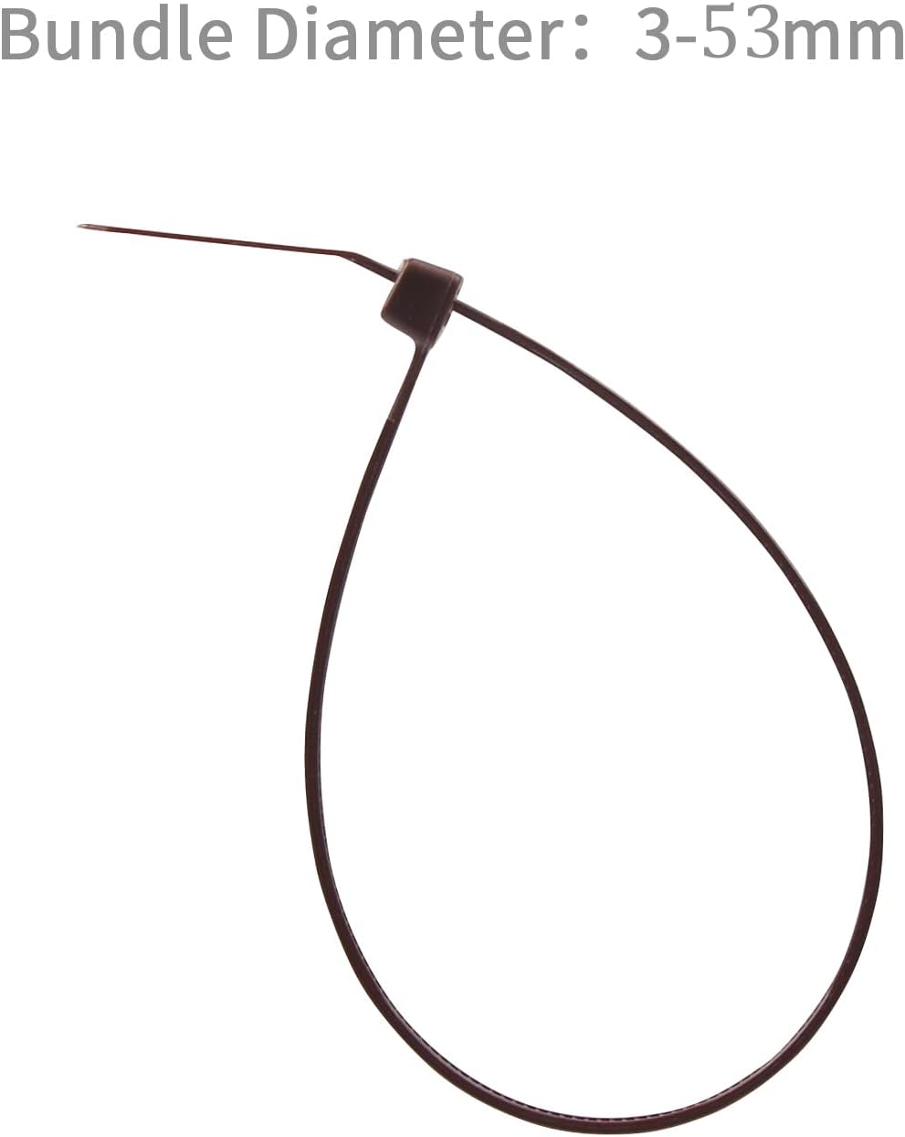 XINGO 100PCS Cable Zip Ties Heavy Duty, Premium Nylon Plastic Wire Ties with 50 Pounds Tensile Strength, Self-Locking Black Nylon Zip Ties for Indoor and Outdoor (8 inch, Brown)-VerdiqueGarden