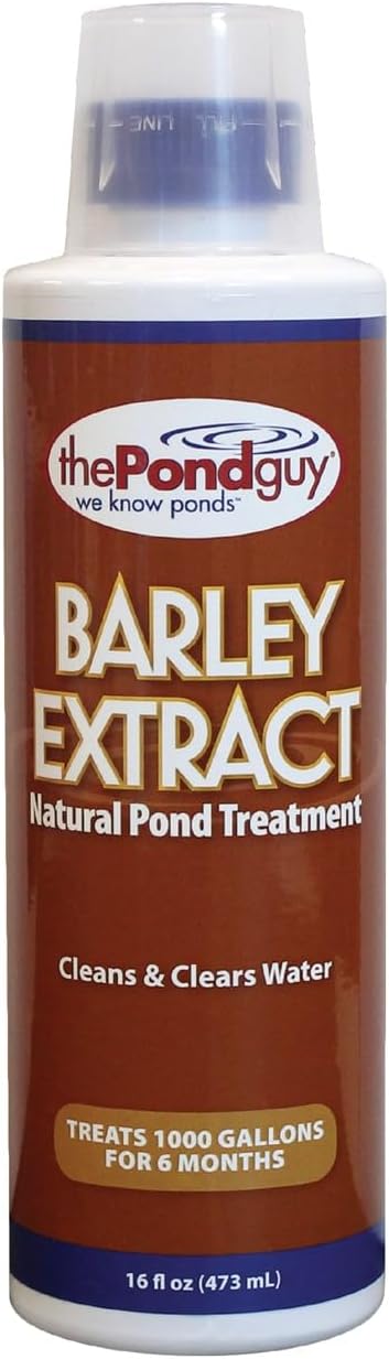 The Pond Guy Barley Extract Natural Liquid Treatment for Ponds and Water Gardens, Safe for Koi Fish and Plants, Natural Solutions for Clear Pond Water - 16 Ounces-VerdiqueGarden