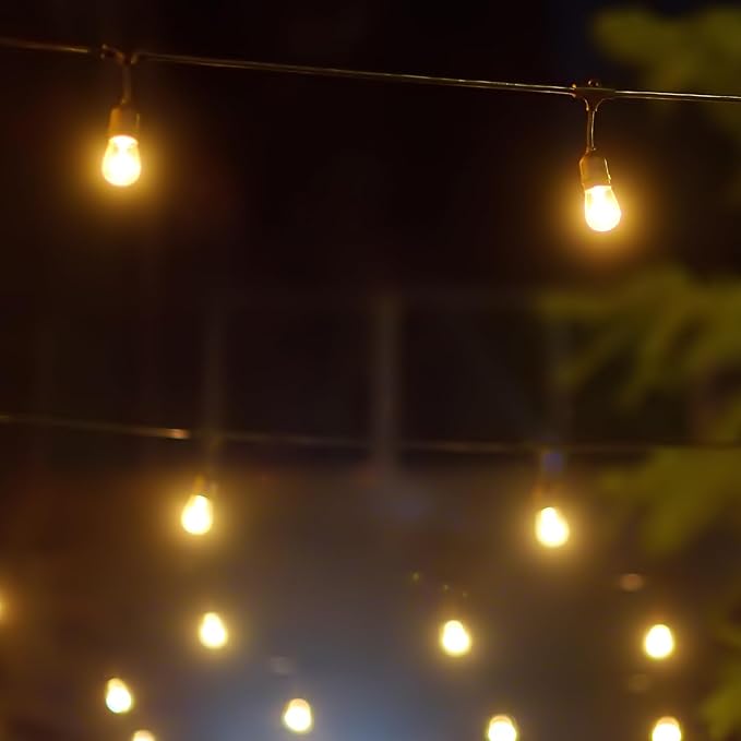 Banord 15 Pack Dimmable 2W S14 Replacement LED Bulbs, 2200K Waterproof Outdoor String Lights Vintage LED Filament Bulb, Shatterproof E26 Screw Base Edison LED Light Bulbs-VerdiqueGarden