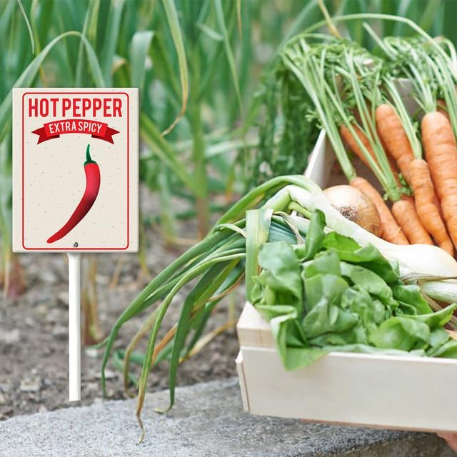 Eveokoki Aluminum Seed & Plant Labels - Plant Markes for Seedlings-Plant Tags for Pots - Garden Signs for Vegetable - Durable Markers for Plants Outdoor Waterproof - Garden Decor for Farmhouse-VerdiqueGarden