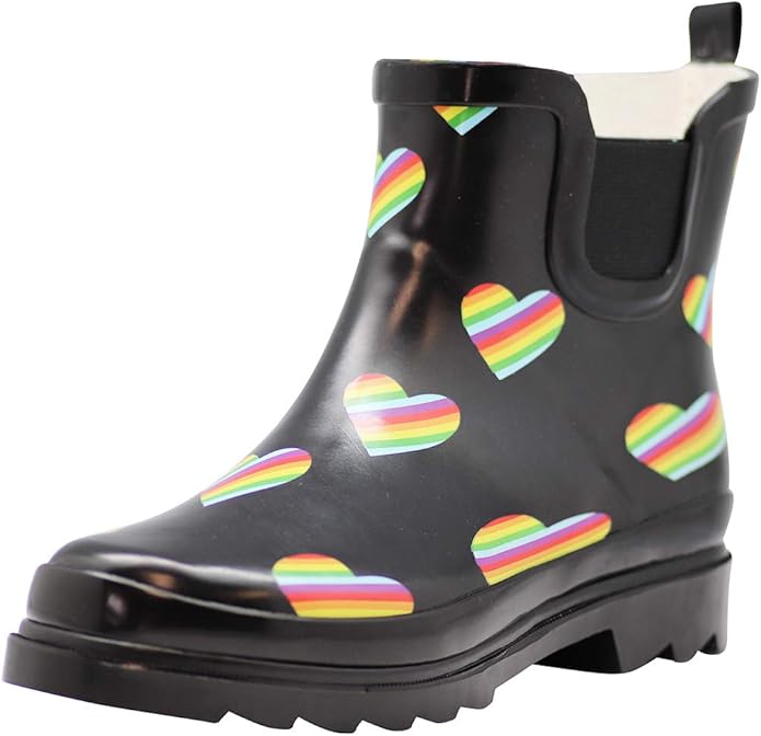 NORTY - Womens Ankle Rain Boots - Ladies Waterproof Winter Spring Garden Boot runs ½ size large-VerdiqueGarden